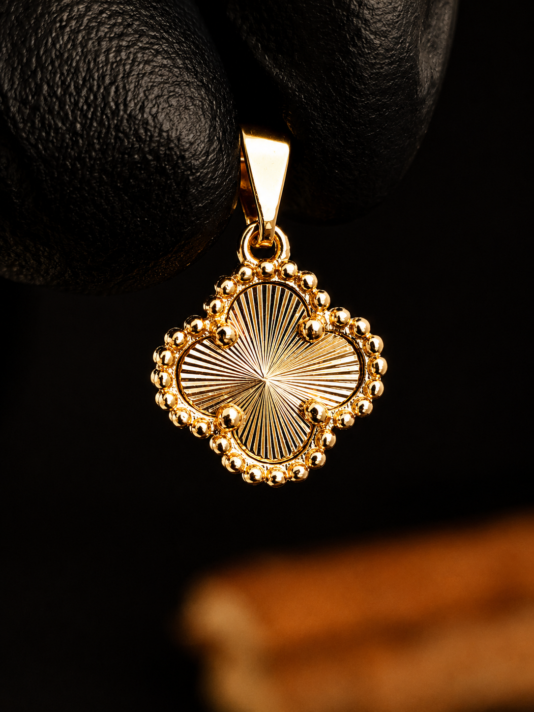 Pendente Trevo Diamantado 1,4cm