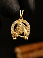 Pendente Ferradura com Cristal 1,8cm