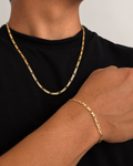 Corrente 3x1 4mm 60cm + Pulseira 3x1 4mm