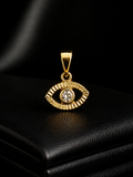 Pendente Olho Turco com Cristal 1cm