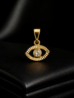 Pendente Olho Turco com Cristal 1cm