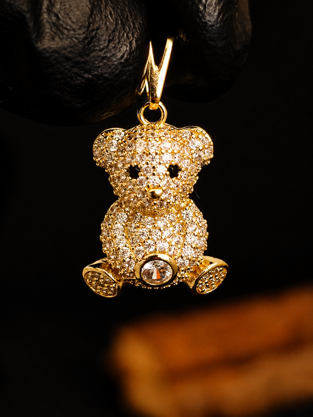 Pendente Urso Swarovski 2cm