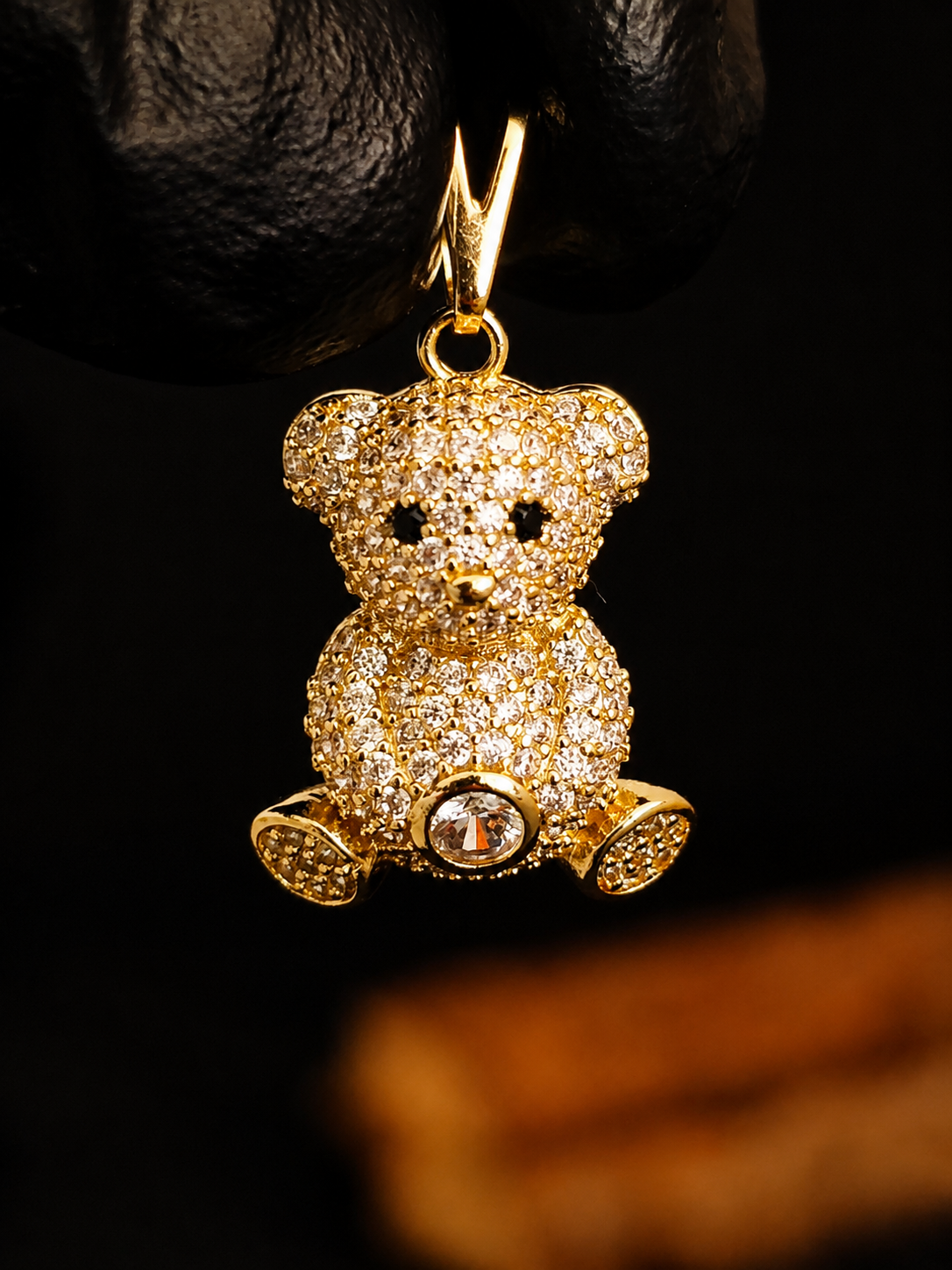 Pendente Urso Swarovski 2cm