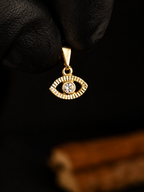 Pendente Olho Turco com Cristal 1cm
