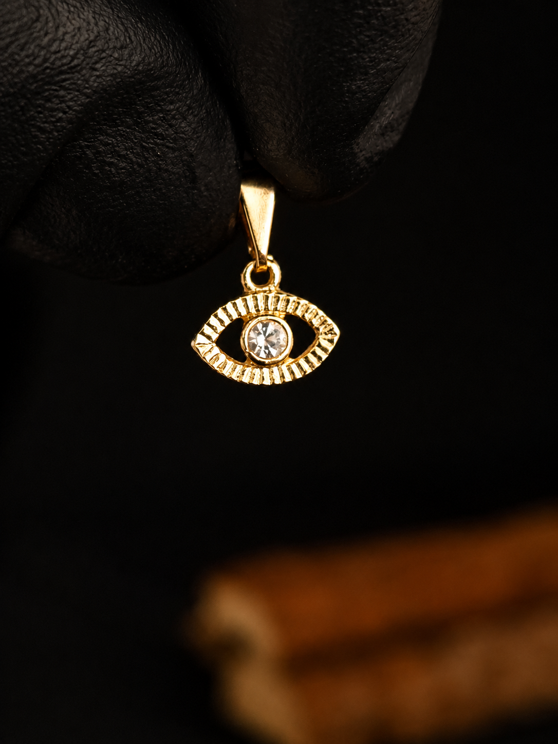 Pendente Olho Turco com Cristal 1cm