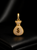 Pendente Saco de Dinheiro Swarovski 2,5cm