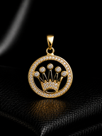 Pendente Medalha Rolex Swarovski 1,8cm