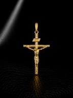 Pendente Cristo Madeiro Inri 3,5cm