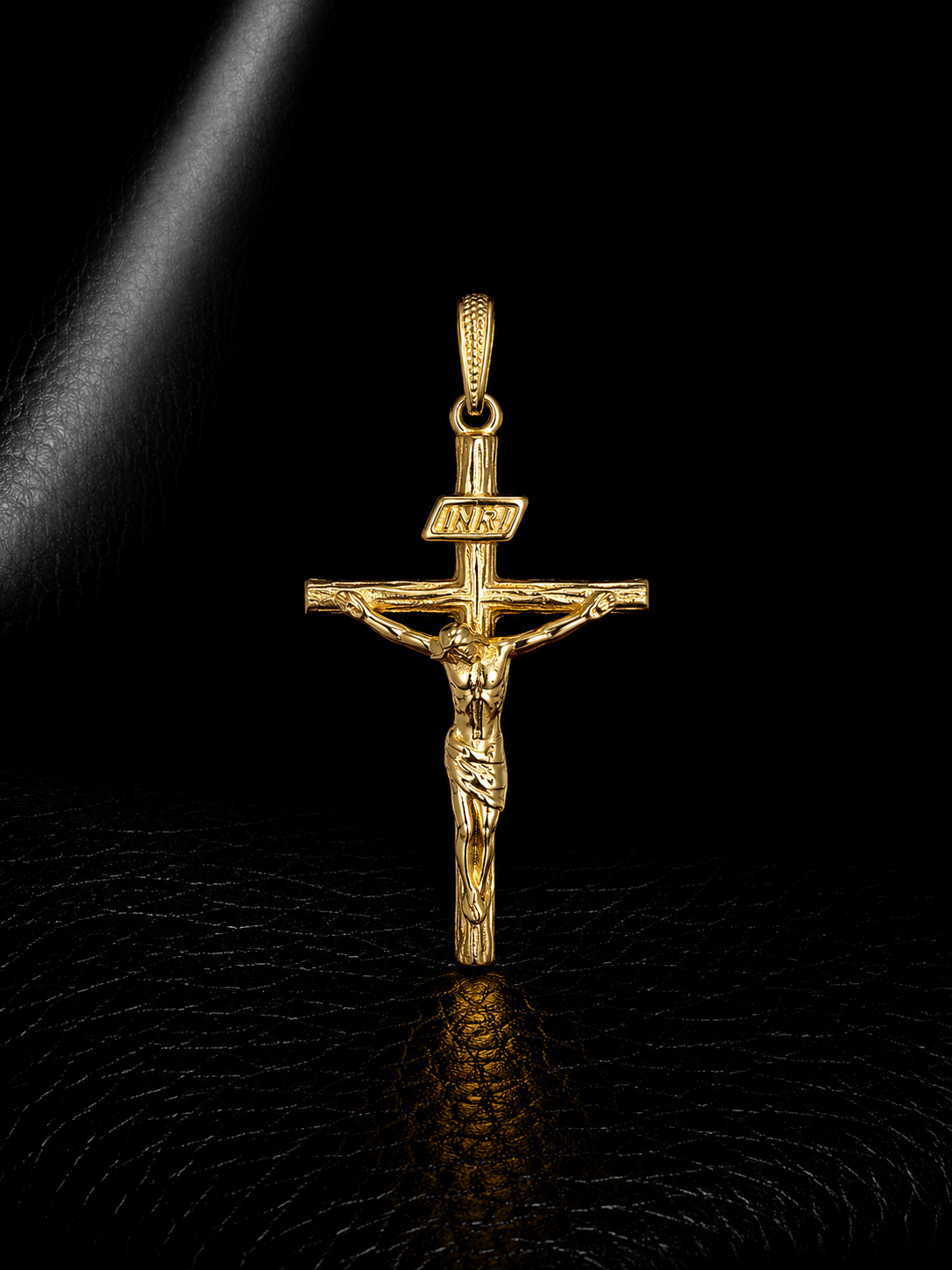 Pendente Cristo Madeiro Inri 3,5cm
