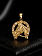 Pendente Ferradura com Cristal 1,8cm