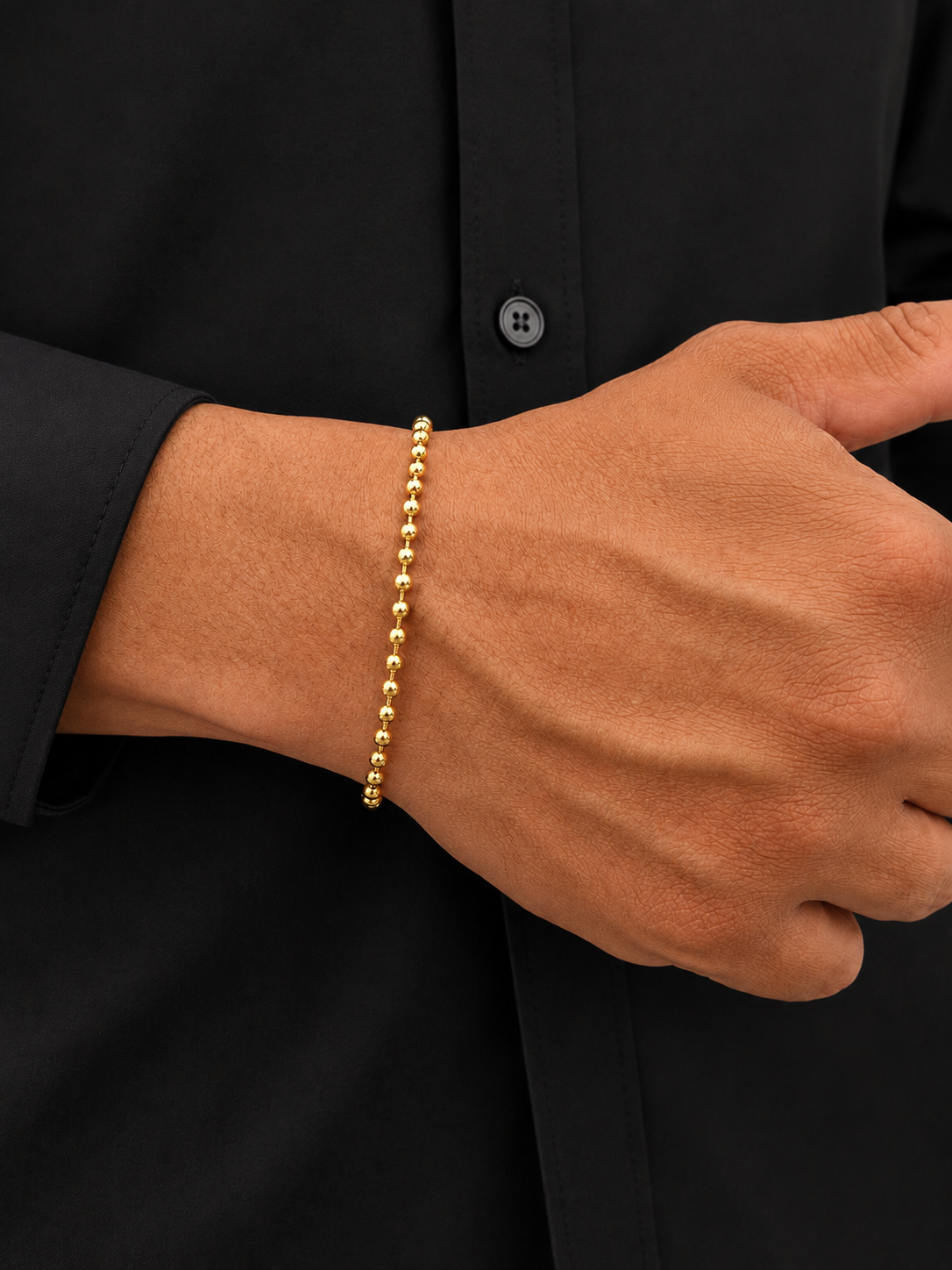 Pulseira Militar Lisa 2,5mm 21cm